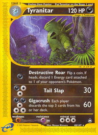 Tyranitar - Aquapolis (AQ) #040/147 - Rare Pokémon Trading Card