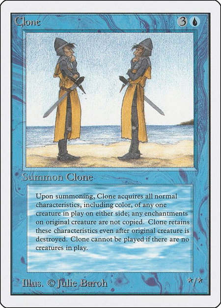 Clone - Unlimited Edition Magic: The Gathering trading card