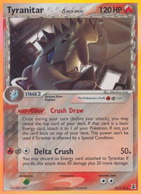 Tyranitar (Delta Species) - Delta Species (DS) #16/113 - Holo Rare Pokémon Trading Card
