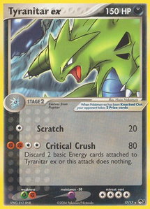 Tyranitar ex (Holo) - POP Series 1 (POP) #017/017 - Ultra Rare Pokémon Trading Card