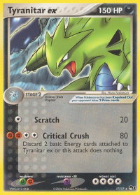 Tyranitar ex (Holo) - POP Series 1 (POP) #017/017 - Ultra Rare Pokémon Trading Card
