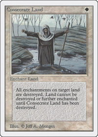 Consecrate Land - Unlimited Edition (2ED) #15 - Uncommon Magic: The Gathering Trading Card
