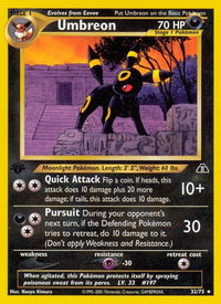 Umbreon (32) - Neo Discovery (N2) #32/75 - Rare Pokémon Trading Card