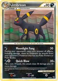 Umbreon - Undaunted (UD) #10/90 - Holo Rare Pokémon Trading Card