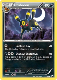 Umbreon (61) - Dark Explorers (DEX) #61/108 - Uncommon Pokémon Trading Card