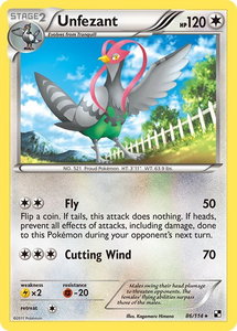 Unfezant - Black and White (BLW) #86/114 - Rare Pokémon Trading Card