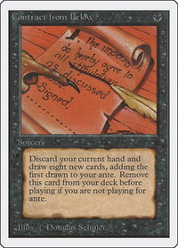Contract from Below - Unlimited Edition (2ED) #97 - Rare Magic: The Gathering Trading Card