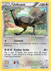 Unfezant - Emerging Powers (EPO) #82/98 - Rare Pokémon Trading Card