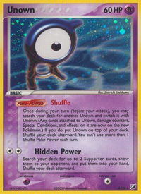Unown (A) - Unseen Forces (UF) #A/28 - Holo Rare Pokémon Trading Card