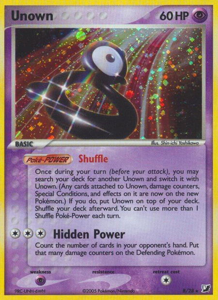 Unown (B) - Unseen Forces Pokémon trading card