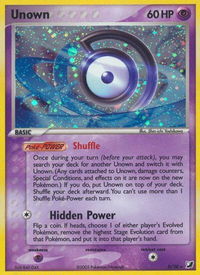 Unown (D) - Unseen Forces (UF) #D/28 - Holo Rare Pokémon Trading Card