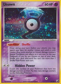 Unown (G) - Unseen Forces (UF) #G/28 - Holo Rare Pokémon Trading Card