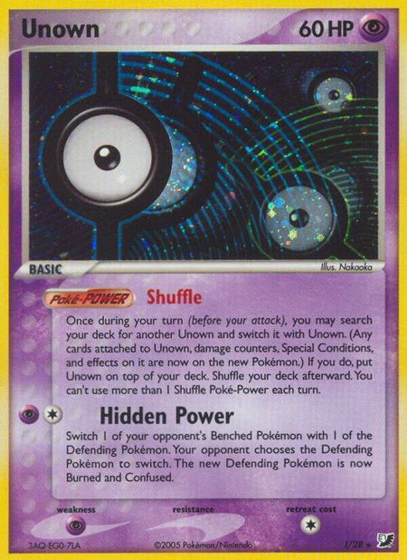 Unown (I) trading card from Unseen Forces Unown (I) - Unseen Forces Pokémon trading card