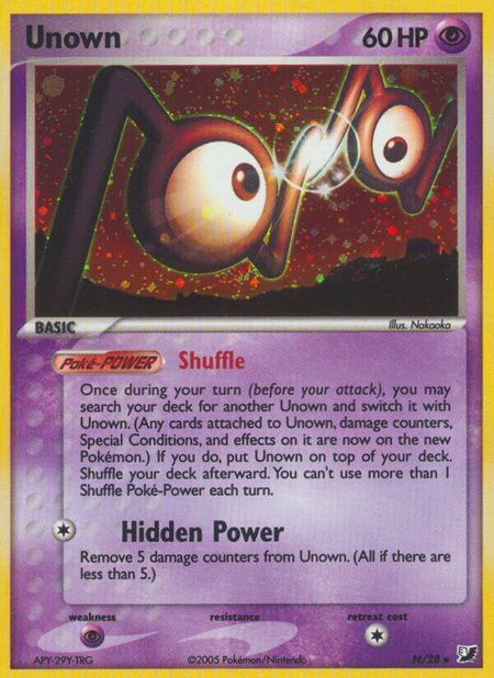 Unown (N) - Unseen Forces Pokémon trading card