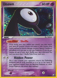 Unown (R) - Unseen Forces (UF) #R/28 - Holo Rare Pokémon Trading Card