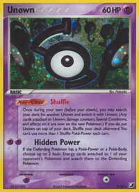Unown (S) - Unseen Forces (UF) #S/28 - Holo Rare Pokémon Trading Card