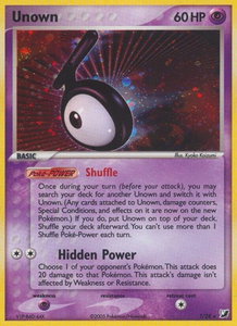 Unown (T) - Unseen Forces (UF) #T/28 - Holo Rare Pokémon Trading Card
