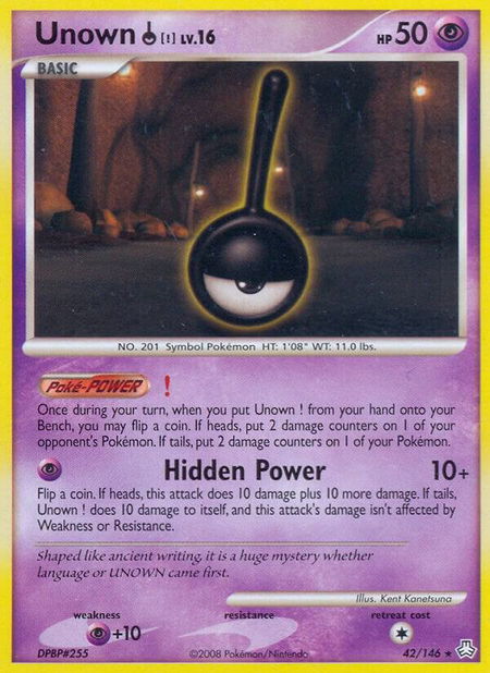 Unown (!) - Legends Awakened Pokémon trading card