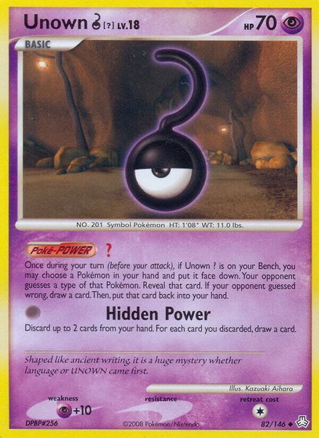 Unown (?) - Legends Awakened Pokémon trading card