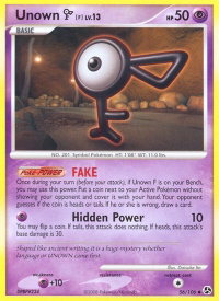 Unown [F] - Great Encounters (GE) #56/106 - Uncommon Pokémon Trading Card
