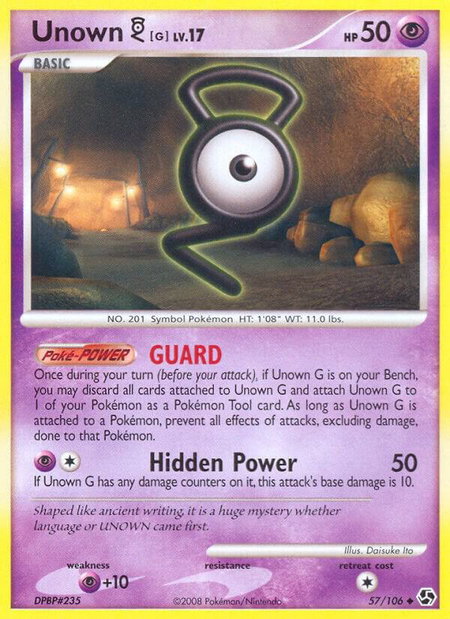 Unown [G] - Great Encounters Pokémon trading card