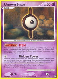 Unown [I] - Mysterious Treasures (MT) #37/123 - Rare Pokémon Trading Card