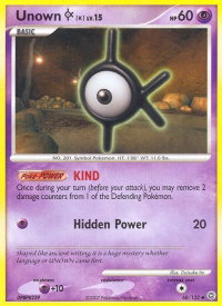 Unown [K] - Secret Wonders (SW) #68/132 - Uncommon Pokémon Trading Card