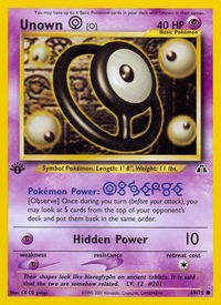 Unown [O] - Neo Discovery (N2) #69/75 - Common Pokémon Trading Card