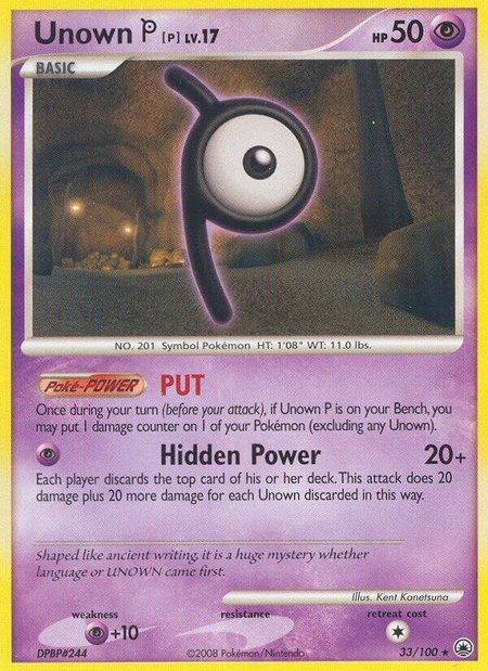 Unown [P] - Majestic Dawn Pokémon trading card