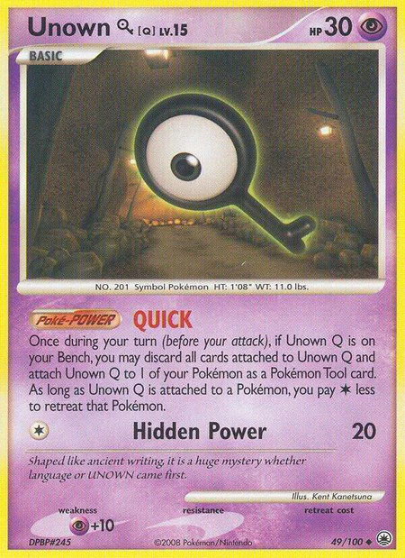 Unown [Q] - Majestic Dawn Pokémon trading card