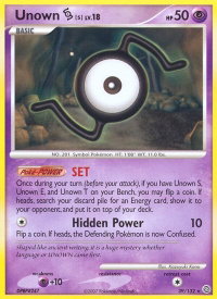 Unown [S] - Secret Wonders (SW) #39/132 - Rare Pokémon Trading Card