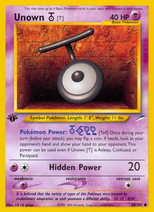 Unown [T] - Neo Destiny (N4) #088/105 - Common Pokémon Trading Card