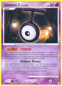 Unown [T] - Mysterious Treasures (MT) #67/123 - Uncommon Pokémon Trading Card