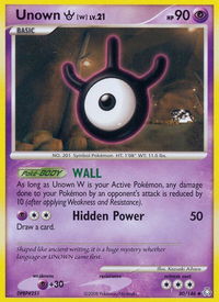 Unown (W) - Legends Awakened (LA) #80/146 - Uncommon Pokémon Trading Card