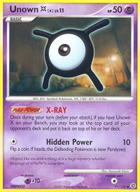 Unown [X] - Secret Wonders (SW) #71/132 - Uncommon Pokémon Trading Card