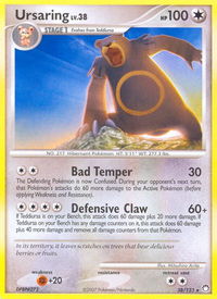Ursaring - Mysterious Treasures (MT) #38/123 - Rare Pokémon Trading Card