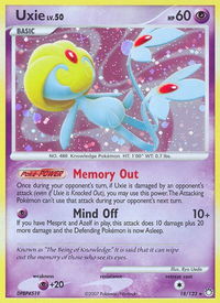 Uxie - Mysterious Treasures (MT) #18/123 - Holo Rare Pokémon Trading Card