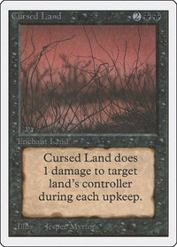 Cursed Land - Unlimited Edition (2ED) #98 - Uncommon Magic: The Gathering Trading Card