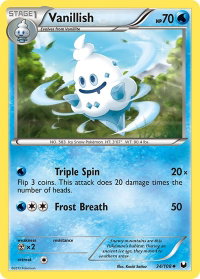 Vanillish - Dark Explorers (DEX) #34/108 - Uncommon Pokémon Trading Card
