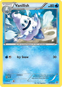 Vanillish - Plasma Storm (PLS) #36/135 - Uncommon Pokémon Trading Card