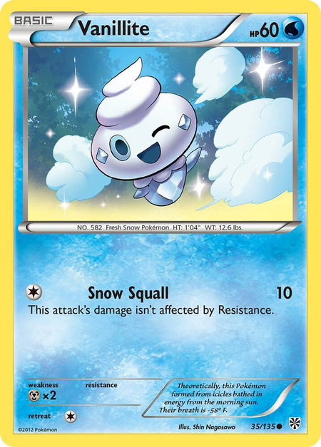 Vanillite - Plasma Storm Pokémon trading card
