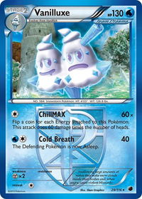 Vanilluxe (Team Plasma) - Plasma Freeze (PLF) #29/116 - Rare Pokémon Trading Card