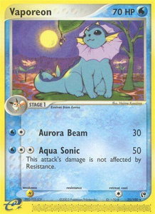 Vaporeon - Sandstorm (SS) #25/100 - Rare Pokémon Trading Card