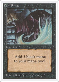 Dark Ritual - Unlimited Edition (2ED) #99 - Common Magic: The Gathering Trading Card