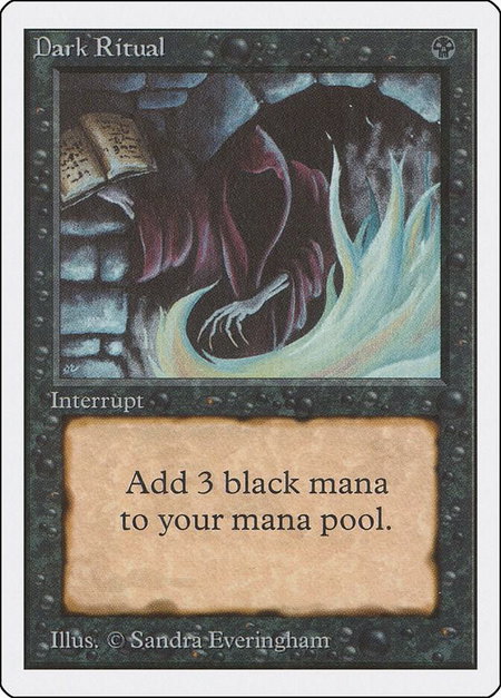 Dark Ritual - Unlimited Edition Magic: The Gathering trading card