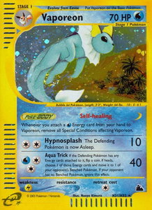 Vaporeon (H31) - Skyridge (SK) #H31/H32 - Holo Rare Pokémon Trading Card