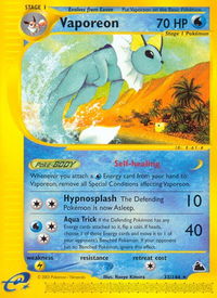 Vaporeon - Skyridge (SK) #033/144 - Rare Pokémon Trading Card