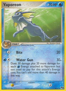 Vaporeon - POP Series 3 (POP) #006/017 - Rare Pokémon Trading Card