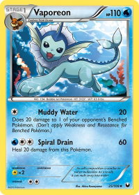 Vaporeon - Dark Explorers (DEX) #25/108 - Uncommon Pokémon Trading Card