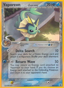 Vaporeon (Delta Species) - Delta Species (DS) #18/113 - Holo Rare Pokémon Trading Card